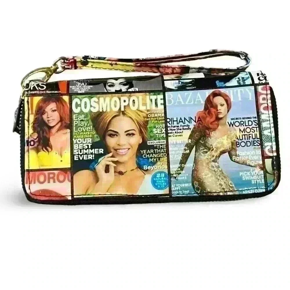 Beyoncé WALLET FASHION MAG COVERS RARE Beyoncé Rihanna Janet NWT